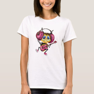 Funny T-Shirt met bijengitaarspeler