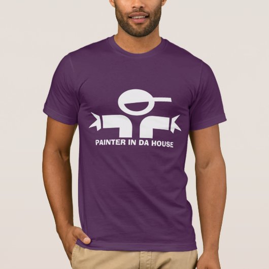 Funny t-shirt met prijsopgave voor schilders (Voorkant)