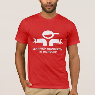 Funny t-shirt met prijsopgave voor vertaler
