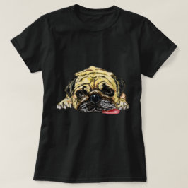 Funny T-Shirt met Pug Dog - Getierd