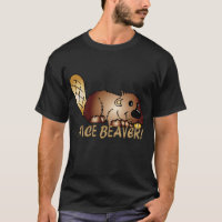 Funny T Shirt Nice Beaver - Cute Cartoon Beaver T