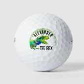 Funny T-shirt Rex Dinosaur Golfballen (Voorkant)