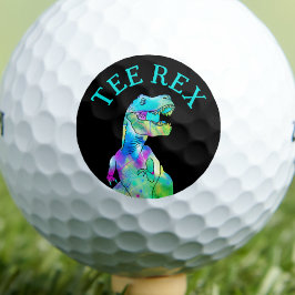 Funny T-shirt Rex Dinosaur Golfballen