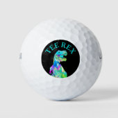 Funny T-shirt Rex Dinosaur Golfballen (Voorkant)