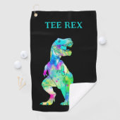 Funny T-shirt Rex Dinosaur Golfhanddoek (Insitu)