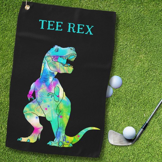 Funny T-shirt Rex Dinosaur Golfhanddoek
