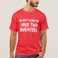 Funny t shirt voor dads met twee dochters