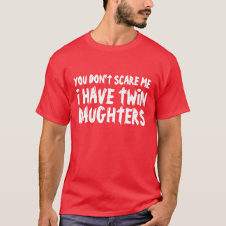 Funny t shirt voor dads met twee dochters