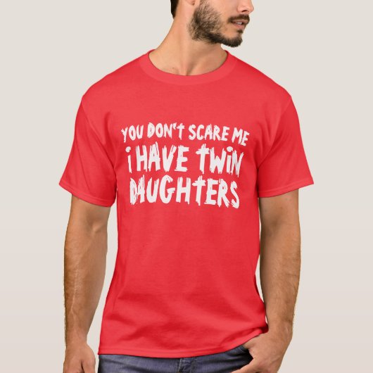 Funny t shirt voor dads met twee dochters (Voorkant)