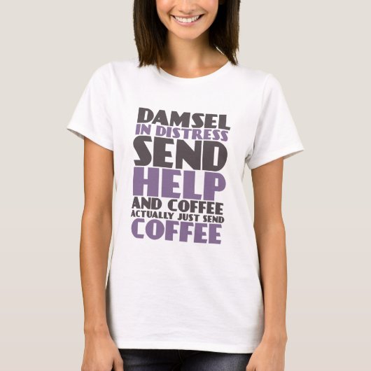 Funny T-shirt voor koffie (Voorkant)