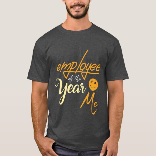 Funny t-shirt werknemer van het jaar (Voorkant)