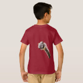 Funny T-Shirts met Happy Ostrich - glimlachen (Achterkant volledig)