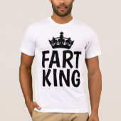 Funny T-shirts voor DAD, FART KING (Voorkant)
