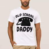 Funny T-shirts voor papa, OUDE SCHOOL (Voorkant)