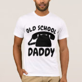 Funny T-shirts voor papa, OUDE SCHOOL (Voorkant)