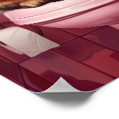 Funny Tabby Cat Bathroom Print Quirky Cat Toilet  (Hoek)