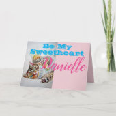 Funny Tabby Cat be My Lieverd Vrouwen noemen Kaart (Voorkant)