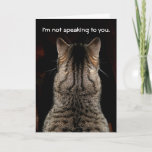 Funny Tabby Cat Birthday Card Kaart<br><div class="desc">Je zou kunnen zeggen dat de kat zijn tong heeft. Fun verjaardagskaart die geweldig is voor elke kattenliefhebber..maak ze glimlachen met deze juktige kaart - die ze niet snel zullen vergeten !</div>