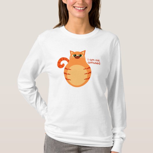 Funny Tabby Cat Cartoon T-shirt (Voorkant)