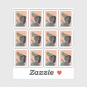 Funny Tabby Cat Viewing Planten Lijst Sticker (Vel)