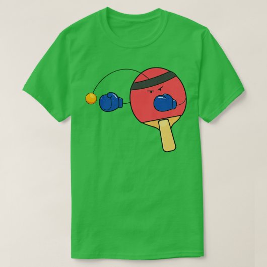Funny Table Tennis Boxing T-shirt (Design voorkant)