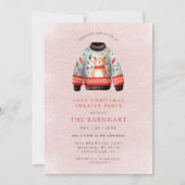 Funny Tacky Ugly kerstSweater Party Kaart (Voorkant)