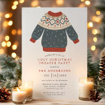 Funny Tacky Ugly kerstSweater Party Kaart<br><div class="desc">Grappig dat ik lelijke kerstfeestelijke uitnodiging heb. Pas dit aangepaste vakantiemodel aan met uw eigen partijgegevens. Ideaal voor een kerstdiner voor het gezin of voor een feestfeest voor bedrijven!</div>