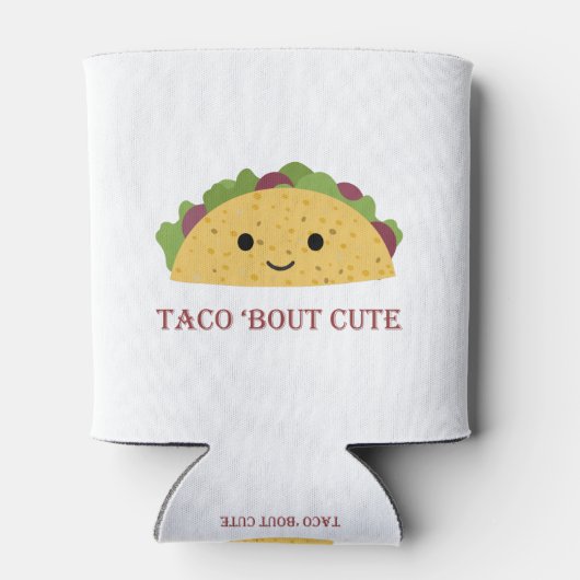 Funny Taco Bout Cute Pun en Kawaii Taco Blikjeskoeler (Achterkant)