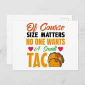 Funny Taco Briefkaart (Voorkant / Achterkant)