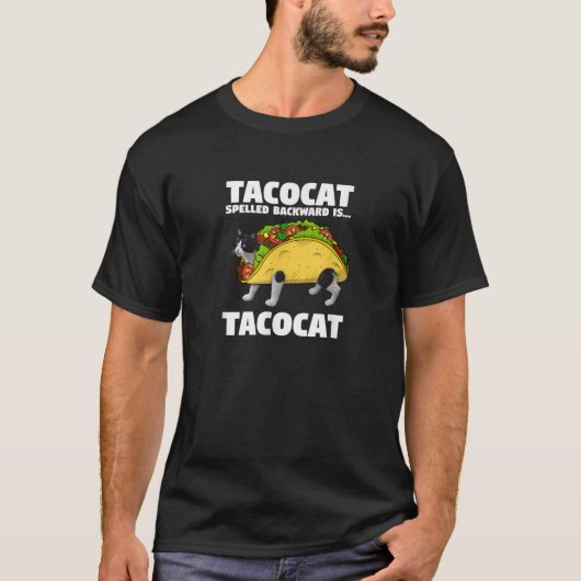 Funny Taco Cat Graphic T-Shirt (Voorkant)