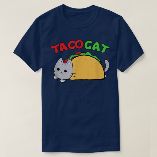 Funny Taco Cat kattenliefhebber mannen meisjes cad T-shirt (Design voorkant)