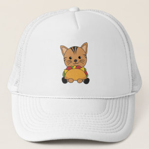 Funny Taco Cats Tacos Mexico Cute Cat Trucker Pet