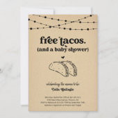 Funny Taco Couple's Baby shower Invitation Kaart (Voorkant)