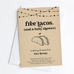 Funny Taco Couple's Baby shower Invitation Kaart<br><div class="desc">Gratis Tacos (en een Baby shower). Gebruik voor een traditionele douche of een douche van een gecodeerd stel. Hoe dan ook, geniet van een leuke baby shower-uitnodiging die de schijnwerpers op... taco's zet! Het kunstwerk is met de hand getekend. Coördinerende gegevens, register, bedankkaarten en andere items zijn beschikbaar in het...</div>