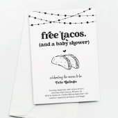 Funny Taco Couple's Baby shower Invitation Kaart