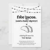 Funny Taco Couple's Baby shower Invitation Kaart (Voorkant)