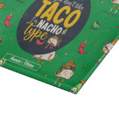 Funny Taco en Nachos Pun Cinco De Mayo Pattern Snijplank (Hoek)