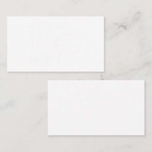 Funny Taco... en toen Herfst ik weg. Visitekaartje (Voorkant / Achterkant)