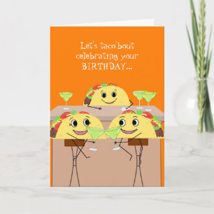 Funny Taco Lover Birthday Card Kaart