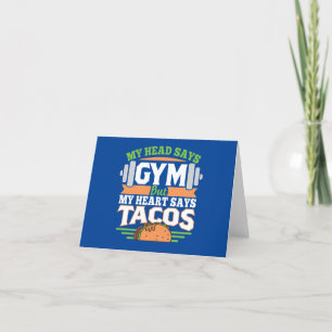 Funny Taco Lover Feestdagen Kaart