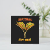 Funny Taco Lover Stop Staring Menu (Staand voorkant)