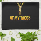 Funny Taco Lover Stop Staring Theedoek (Gevouwen)