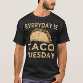 Funny Taco Maxican Food Day is dinsdag in Taco T-shirt (Voorkant)