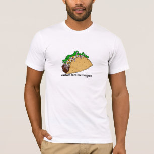 Funny Taco Meme T-shirt - Aangepaste Grafische T-s