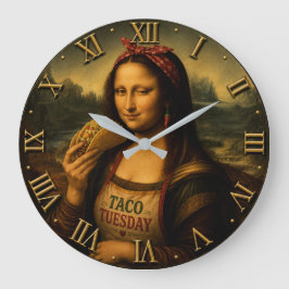 Funny Taco Mona Lisa Grote Klok
