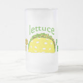 Funny Taco Pickleball Gezegde Matglas Bierpul (Center)