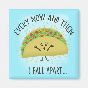 Funny Taco Pun Food Humor Parody Magneet