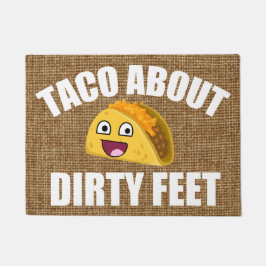 Funny Taco quote Deurmat