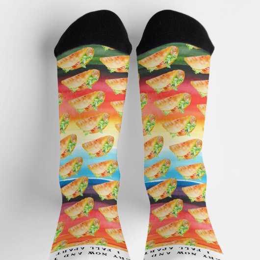 Funny Taco Socks | Nu en dan Herfst ik apart Sokken (Top)