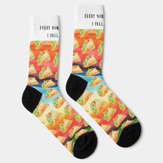 Funny Taco Socks | Nu en dan Herfst ik apart Sokken (Rechts)